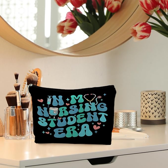 RYYCDOI Nursing Student Gifts, in My Nursing Student Era Makeup Bag, Nursing Students Cosmetic Bags