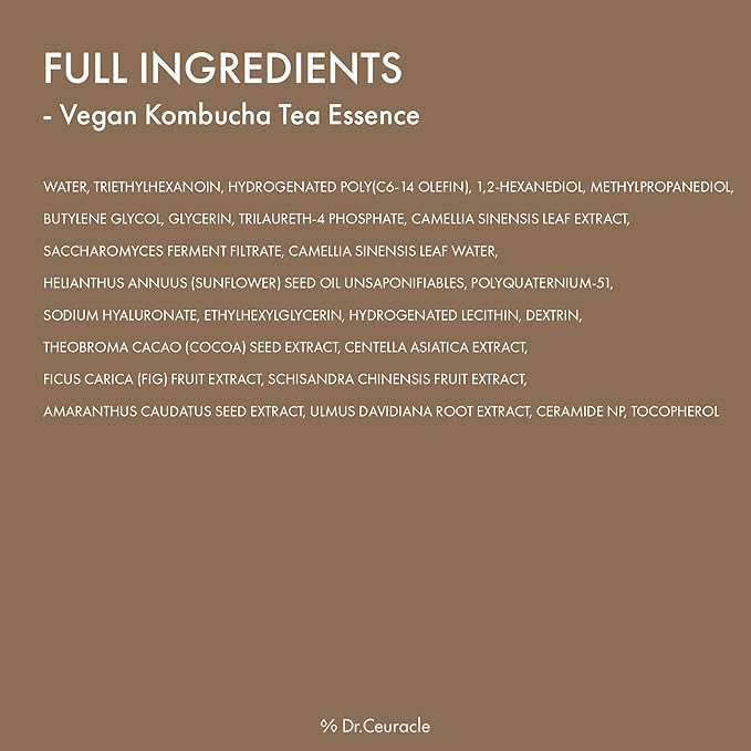 Dr.Ceuracle Vegan Kombucha Tea Essence, Hydrating Milky Toner 5.07 fl. oz.
