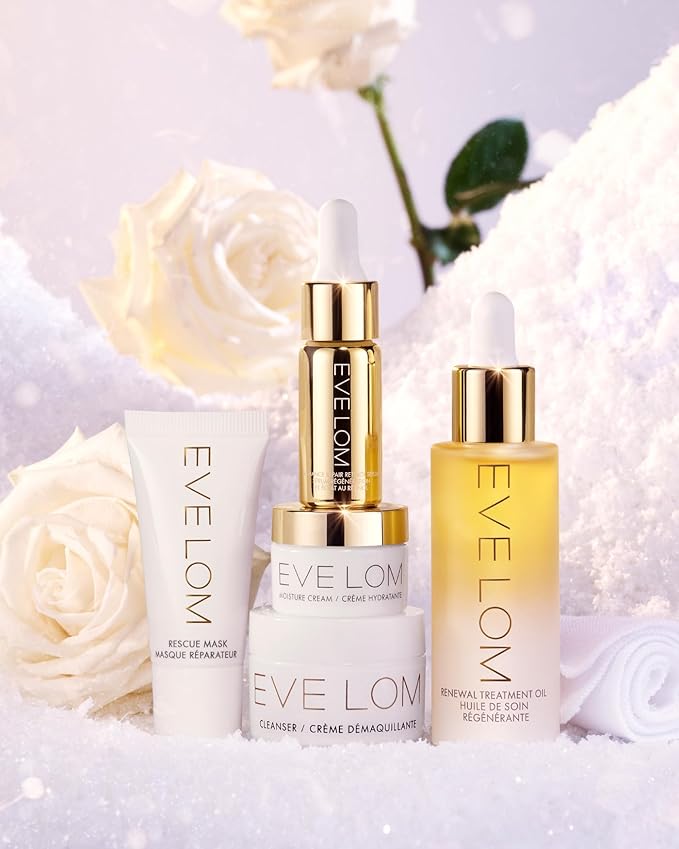 EVE LOM Award-Winning Holiday Skincare Set with 6 Products - Complete Skin Care