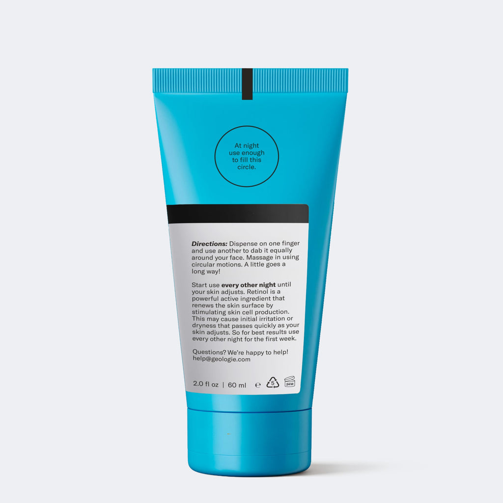 Geologie Skin Repair Moisturizer Face Cream | Clear System Retinol Resurfacing Formula | For Blemish Prone Skin with Niacinamide & Hyaluronic Acid | 60 ML