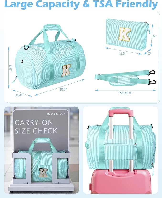 Vogewood Gift for Preteen, Girls Travel Duffle Bag, Kids Overnight Bag