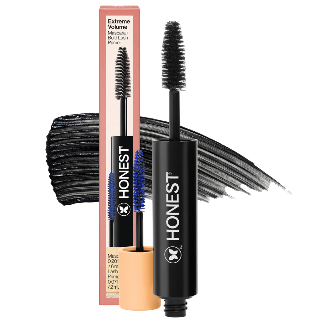 Honest Beauty 2-in-1 Extreme Volume Clean Mascara, Black, 0.27 fl oz
