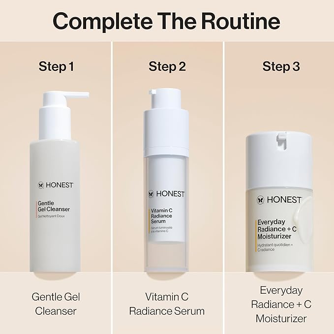 Honest Beauty Mini Vitamin C Radiance Serum, Fragrance-Free,.33 fl oz