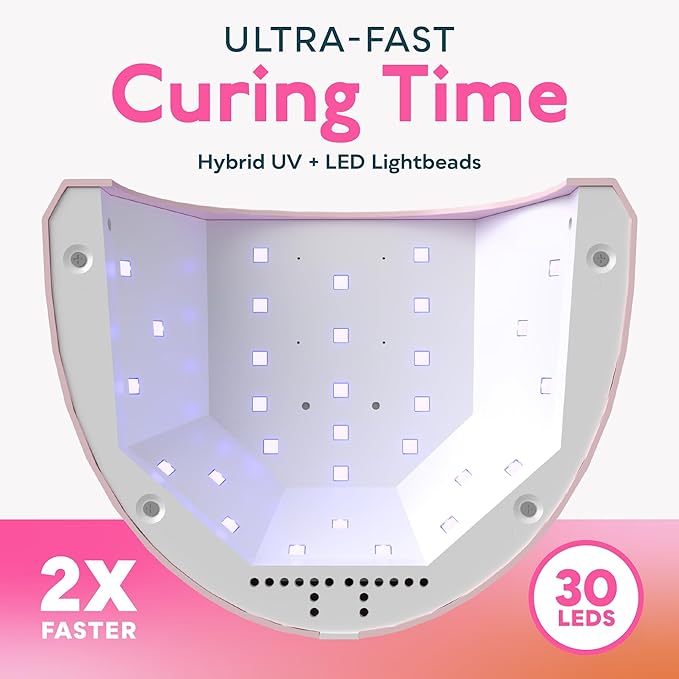 SUNUV UV Light for Gel Nails, Professional UV LED Nail Lamp SUNONE Pink