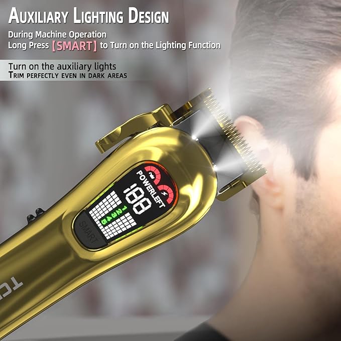 TCMKY Hair Clippers for Men Barber Clippers Rechargeable Hair Trimmer Kit