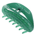 Camila Paris CP2581 French Hair Clips for Women, 3.5" Green, Large Claw Clip Strong Hold All Day, No Damage No Slip Claw Clips for Thick Curly Wavy Fine Straight Hair, Jaw Clip Made in France