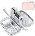 FYY Electronic Organizer, Travel Tech Pouch Bag, Medium, Light Pink
