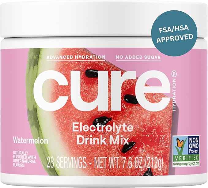 Cure Hydration - Electrolyte Drink Powder Watermelon 28 Servings