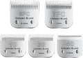 colorski 10Blades Dog Grooming Replacement Blades Compatible with Andis Pet Clipper/Oster A5/Wahl KM Series Dog Clipper,Ceramic Blade & Stainless Steel Blade (#10+30+40+5FC+7FC) 5Pack