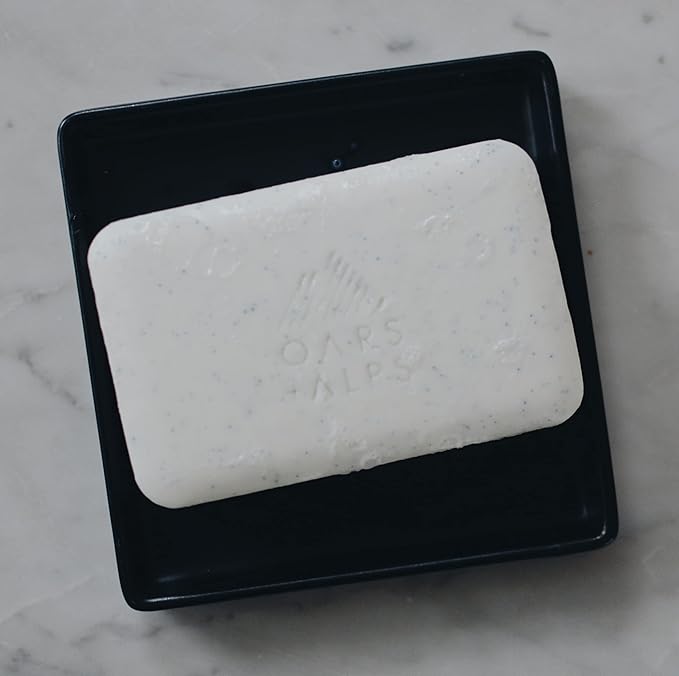 Oars + Alps Exfoliating & Moisturizing Bar Soap for Men, Deep Cleaning Soap, Clean Ingredients, All Skin Types, Jojoba Beads, 1pk