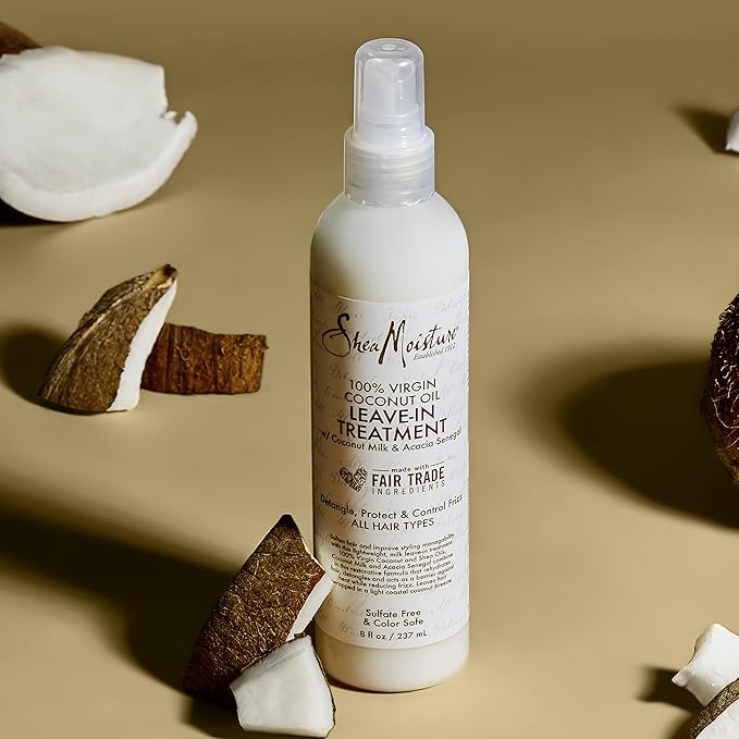 Shea Moisture 100% Virgin Coconut Oil Leave-in Treatment, 8 Ounce
