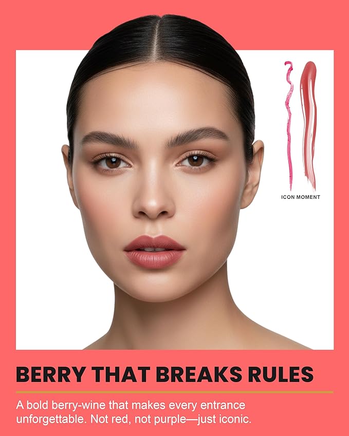 Kirby Kosmetics Lip Kit Duo – Icon Moment- TikTok-Viral Precision Liner & Glossy Liquid Lipstick, Clean 2-Step Set with Hydrating Long-Wear Color – Bold Inclusive Beauty for Everyday Konfidence