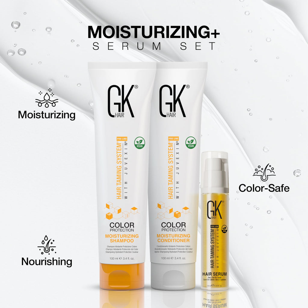 GK HAIR Global Keratin Moisturizing Shampoo and Conditioner Sets (MOISDUO100+S10)