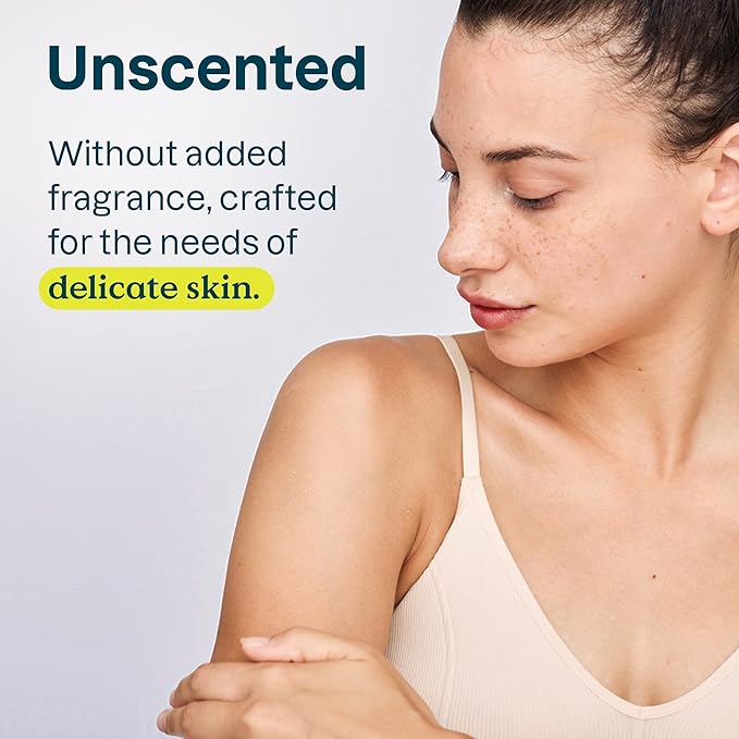 ATTITUDE Sensitive Skin Body Lotion, Fragrance-Free, Soothing Oat Formula, Hydrating Care for Dry Skin, EWG Verified, Dermatologically Tested, Vegan, Unscented, 16 Fl Oz