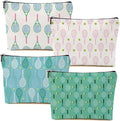 4 PCs Inspirational Makeup Bag Tennis Accessories Cosmetic Toiletry Bag