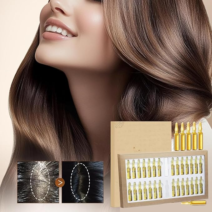 Nordic Biolabs Stem Cell Complete Hair Growth Cycle Solution 2.0,NordicBiolabs Stem Cells & Multi-peptides Serum Ampoules,Deeply repair thicken the hair (1PCS)