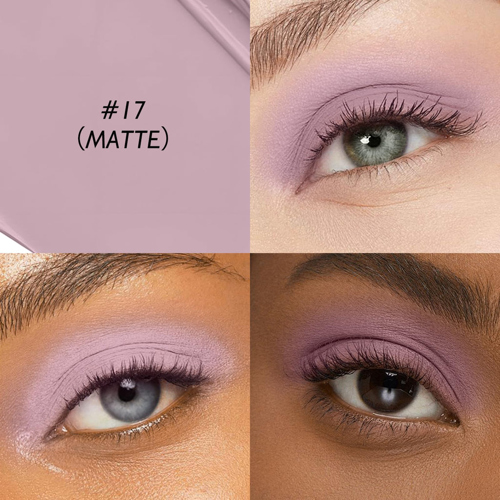 Wugbc Eyeshadow Stick Mauve, Matte Cream Eye Shadow Stick Waterproof Neutral Nude Eyeliner Brightener Pencil Crayon Long-Lasting Eye Highlighter Makeup for Older Women Easy to Use High Pigmented