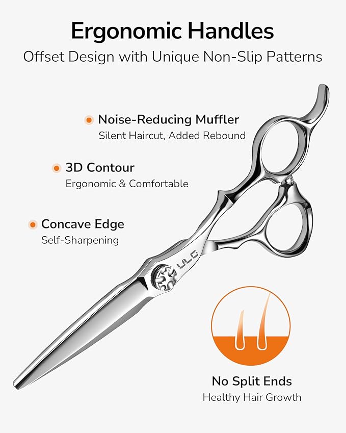 ULG Professional Hair Cutting & Thinning Scissors Set Japanese 440C Shears