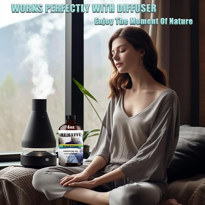 Fresh Linen Essential Oil 4 Fl Oz 120ML for Diffuser Laundry Dryer Balls