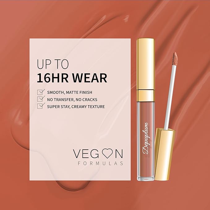 Depuplum Coral Lipstick Matte for Women Super Stay Long Lasting Lipsticks
