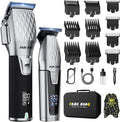 FADEKING® Professional Hair Clipper and Beard Trimmer Kit for Men, Cordless Hair Cutting & Grooming Set with Zero Gap T-Blade Trimmer, Barber Hair Trimmer for Home Use, Mens Grooming Gift for Men