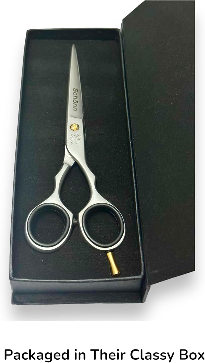 Hair Cutting Scissors, Schönn 6.5 Inches Hair Scissor, Professional Right-Handed Barber Shears - German Stainless Steel, Hand Sharpened Premium Scissors