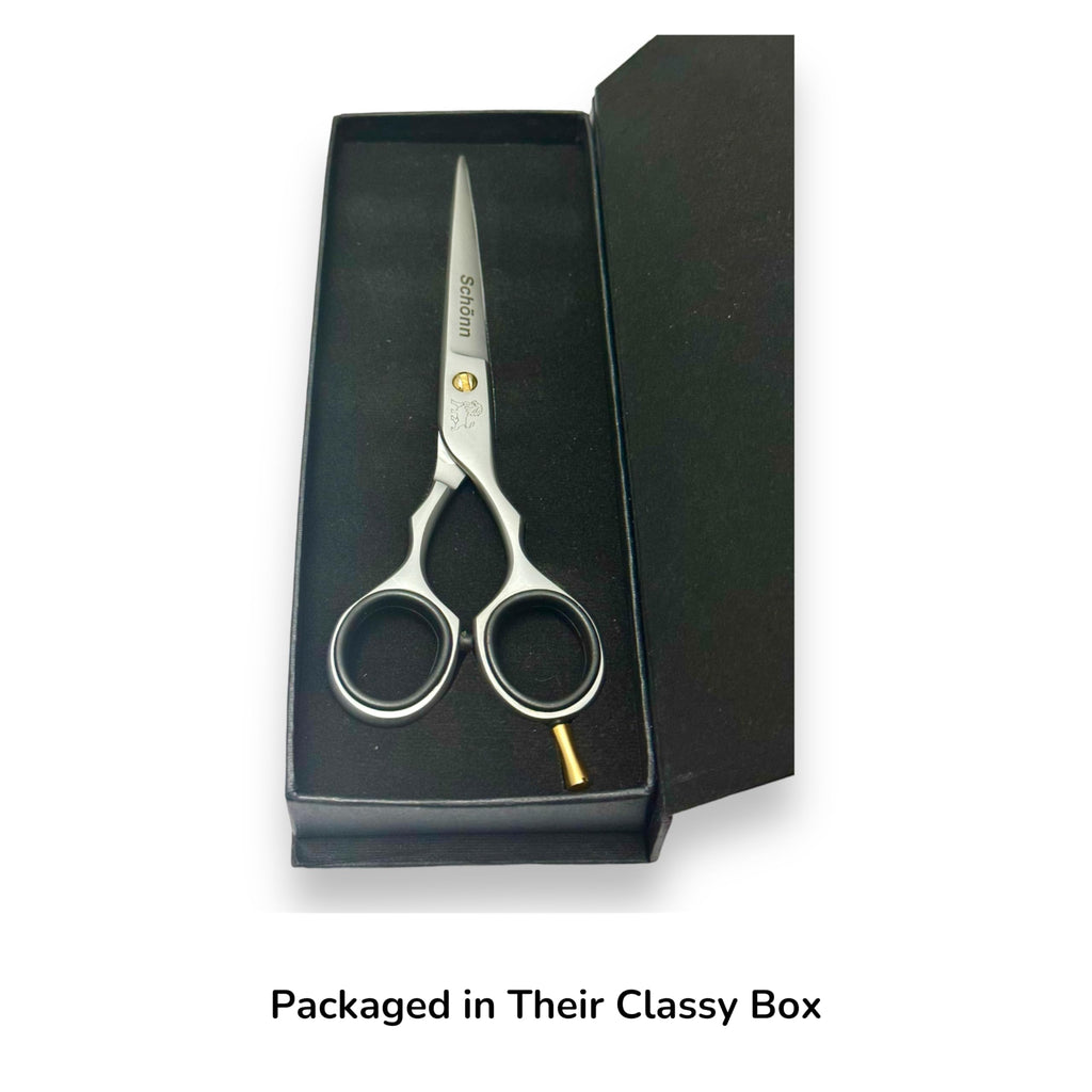 Hair Cutting Scissors, Schönn 6.5 Inches Hair Scissor, Professional Right-Handed Barber Shears - German Stainless Steel, Hand Sharpened Premium Scissors