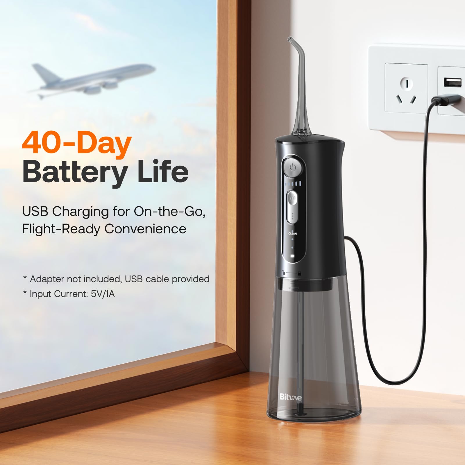 Bitvae Water Dental Flosser for Teeth, Cordless Water Teeth Cleaner Picks