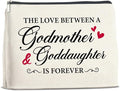 UPNEGE Makeup Bag Godmother Gifts from Goddaughter, Gifts for Godmother and Goddaughter Cosmetic Bag Zipper Makeup Pouch