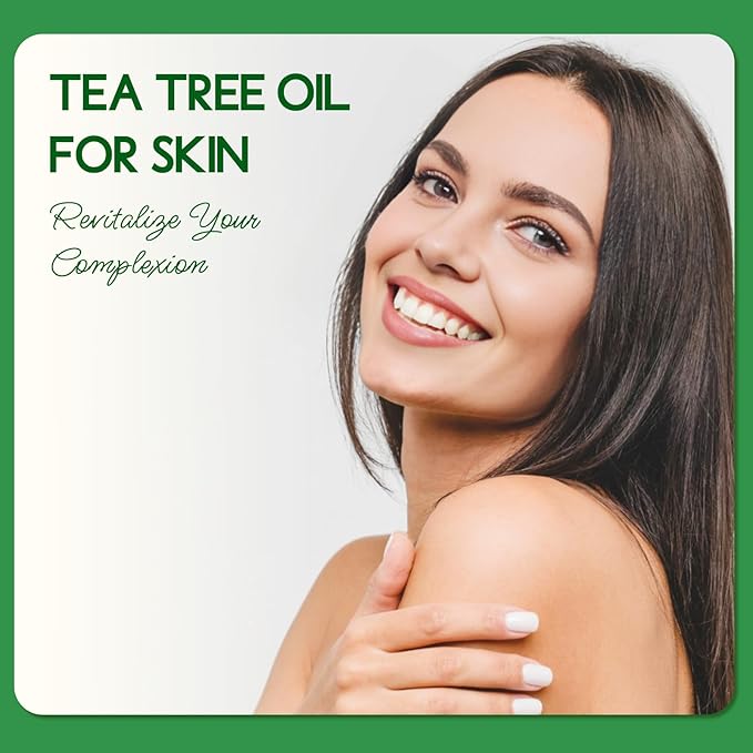 LOTUSJOY Tea Tree Oil for Skin, Hair, Nails, Foot Soak, Spray, 4 Oz
