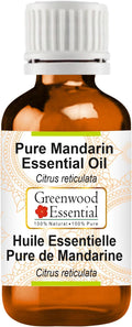 Greenwood Essential Pure Mandarin Essential Oil (Citrus reticulata) Steam Distilled 15ml (0.50 oz)