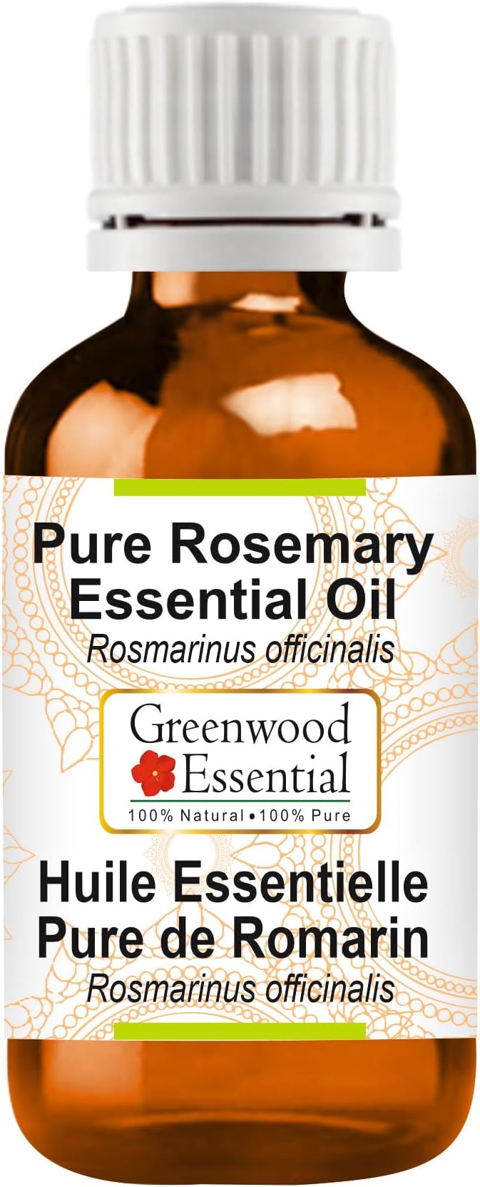 Greenwood Essential Pure Rosemary Essential Oil (Rosmarinus officinalis) Steam Distilled 30ml (1 oz)