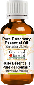 Greenwood Essential Pure Rosemary Essential Oil (Rosmarinus officinalis) Steam Distilled 30ml (1 oz)