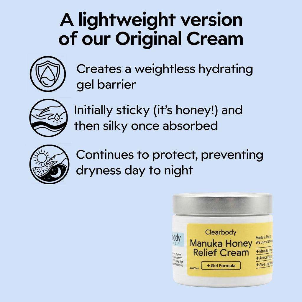 Clearbody Organics Manuka Honey Gel Cream for Eczema (2 fl oz)