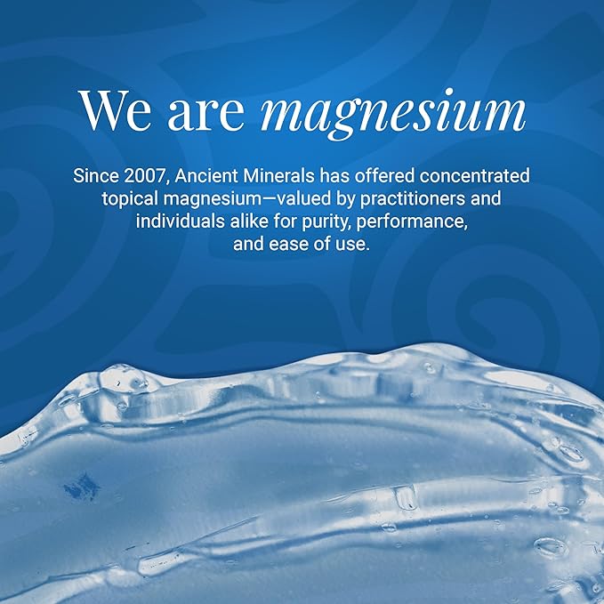 Ancient Minerals Magnesium Gel, Zechstein Chloride, for Massage, 8oz