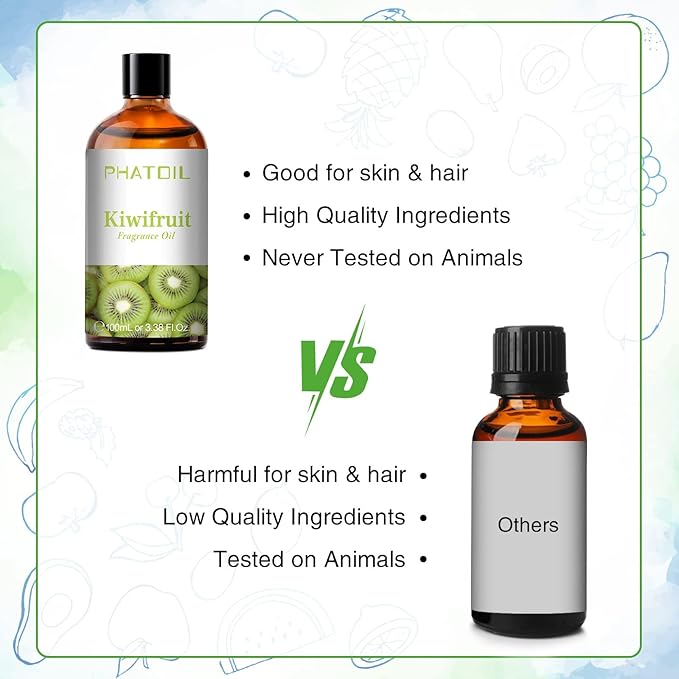 PHATOIL Kiwifruit Fragrance Oil for Diffuser Aromatherapy 3.38FL.OZ