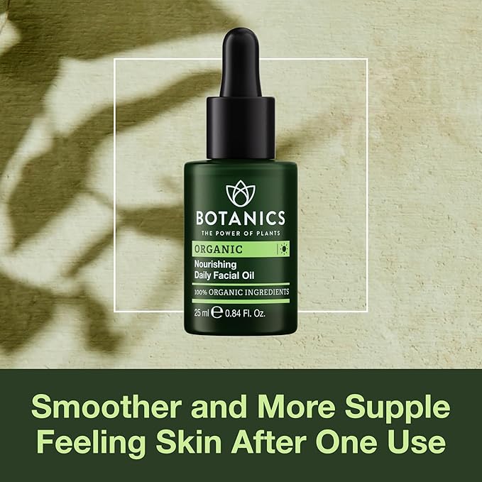 Botanics Organic Nourishing Daily Facial Oil & Moisturizer, 0.84 oz