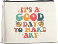 FYDHQSS Art Gifts Makeup Bag for Women Artists Teacher Arts Lover Painter