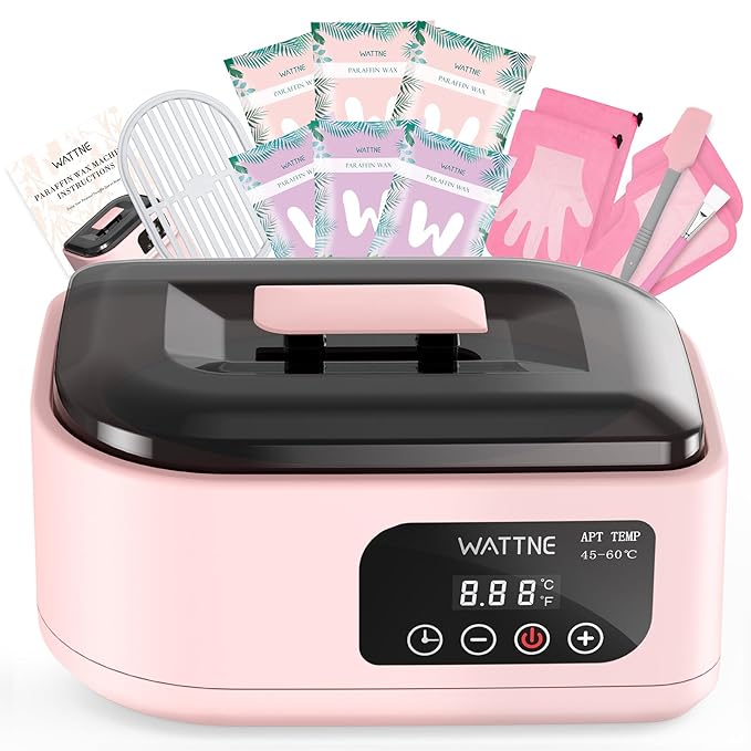Wattne Paraffin Wax Machine for Hands and Feet, 3500ml Paraffin Wax Warmer with Timer 123456
