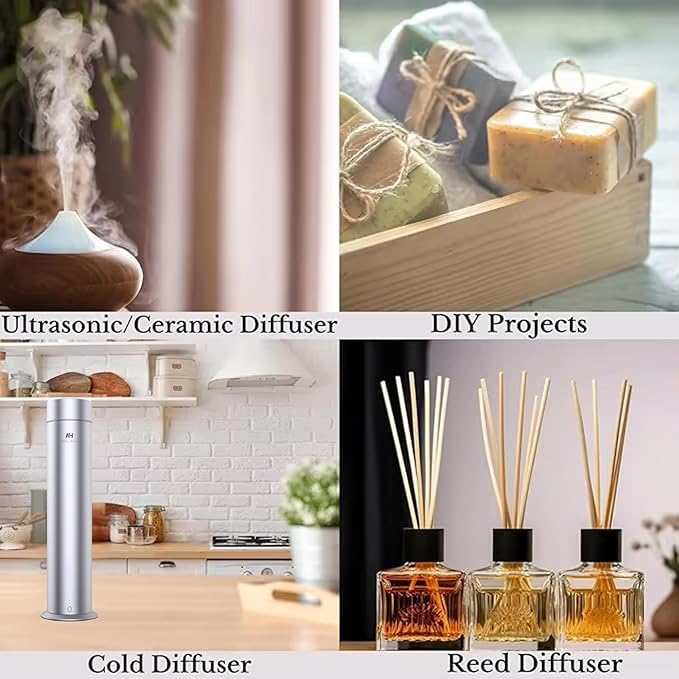 Hotel Scents Santal Diffuser Oil 120mL - Aromatherapy Fragrance Inspired by 5-Star Hotels - Notes of Sandalwood, Leather & Cedar - Inspired by Santal Perfume - Luxury Home Scents Refill