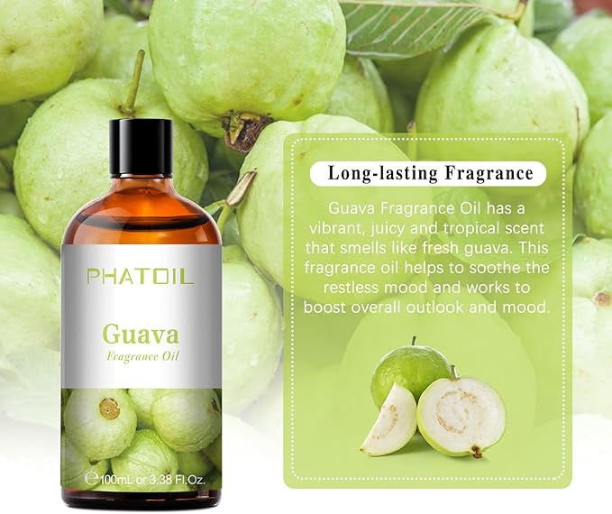 PHATOIL Guava Fragrance Oil for Diffuser Aromatherapy 3.38FL.OZ