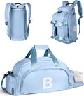 Festival Gifts for Daughter Friend Sister, Initial Gym Bags with Shoe Compartment, Dance Bag for Girls, Monogram Kid Overnight Bags, Small Travel Duffle Tote for Women (Letter B)