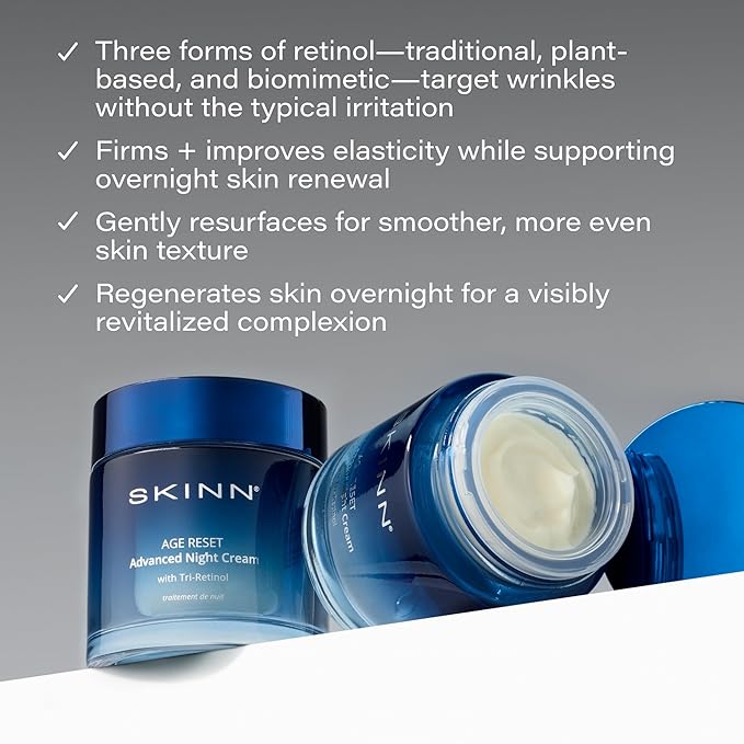 SKINN Advanced Night Cream for Face - Women & Men - 1.7 Fl Oz