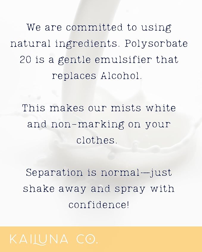 Kailuna Co. Cocoa Butter Cashmere Essential Oil Hair & Body Mist, 0.5 Fl Oz
