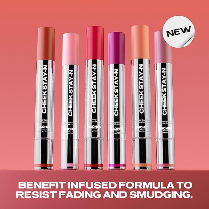 Sacheu Cheek STAY-N Liquid Blush, Flirt Mode Duo