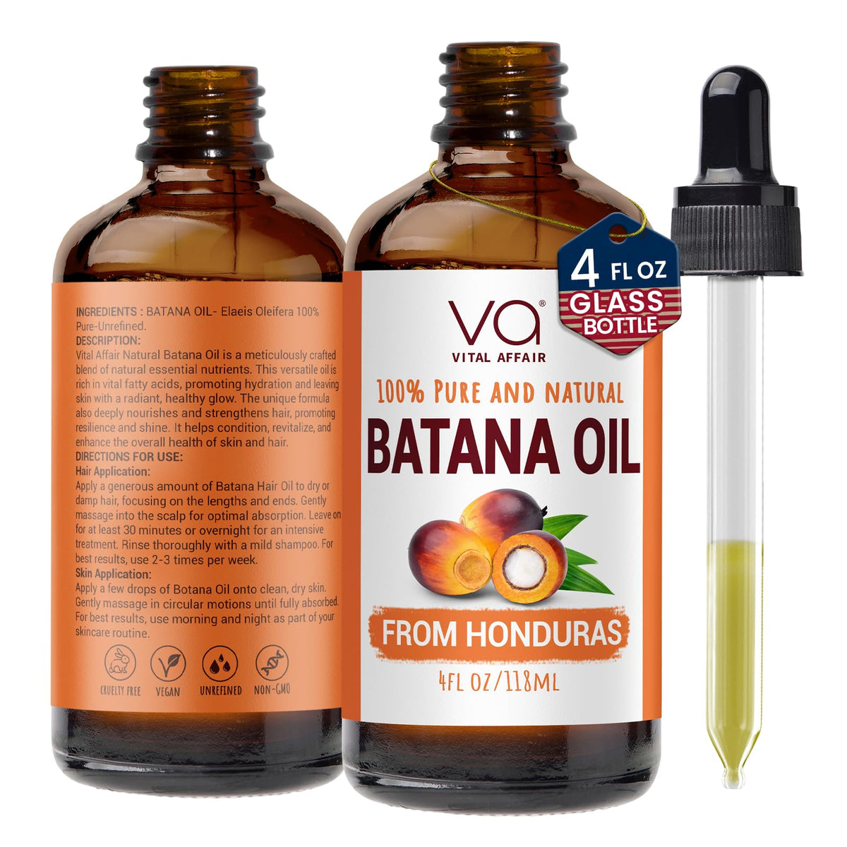 Tea Tree Hair Growth Oil 6 Fl Oz With Jojoba, Castor, Batana Oil