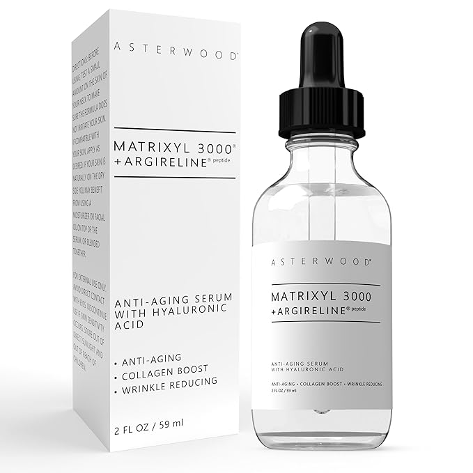 Asterwood Matrixyl 3000 & Argireline Peptide Serum with Hyaluronic Acid