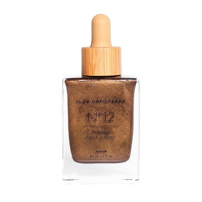 + Lux Unfiltered - N°12 Sun Struck Bronzing Face Tanning Drops - Bronze