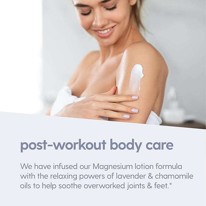 Lavender & Chamomile Magnesium Lotion for Sleep, Moisturizing 8 fl oz by M3