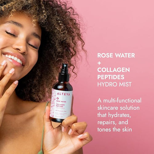 Alteya Organics Rose Water Face Toner With Collagen Peptides 4 Fl Oz